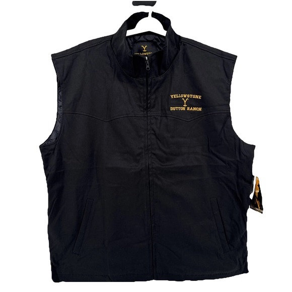 Yellowstone Other - Yellowstone Dutton Ranch Men's Vest Jacket Brown Size 3XL Western Cowboy NWT